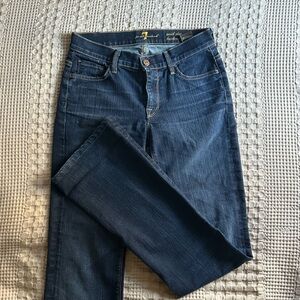 7 For All Mankind Dark Wash Boot Cut Jeans
